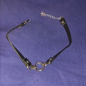 Brand New Silver Circle Choker Necklace